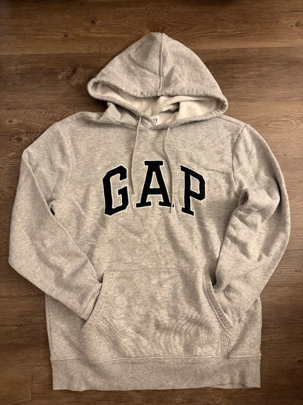 GAP Logo Hoodie Sweatshirt in Heather Grey